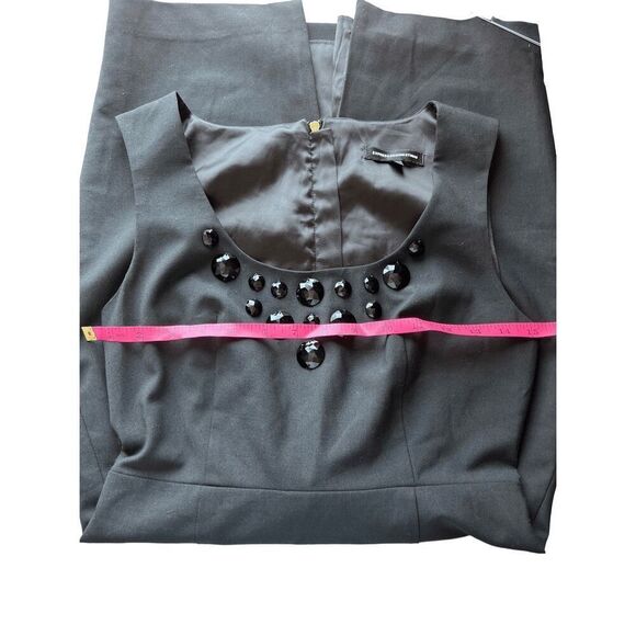 Express Black Sleeveless Cocktail Dress Size‎ 4 Party Date Night LBD Jeweled - Picture 10 of 11